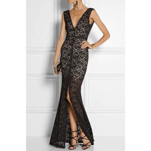 Black Alice and Olivia Size Mermaid dress